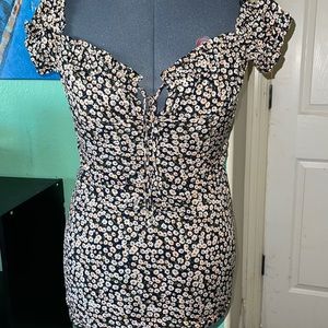 Smocked floral dress